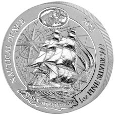 1 Unze - Ruanda "Nautical Ounce" USS Constitution 2022