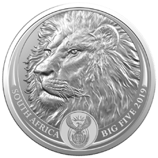 1 oz - Afrique du Sud "Big Five" Lion 2019