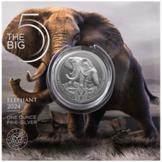 1 Unze - Südafrika "Big Five III" Elefant 2024